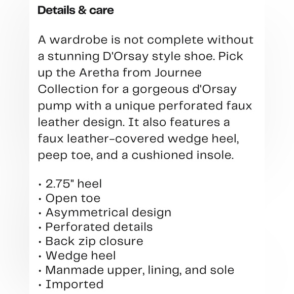 🀄️♣️ JOURNEE COLLECTION ARETHA WEDGE HEEL SANDALS IN FAUX LEATHER SIZE 7 1/2 - Picture 16 of 16